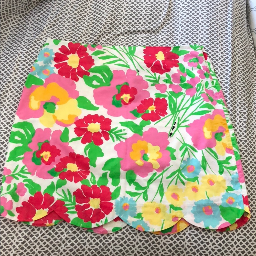 Lilly Pulitzer scalloped skirt